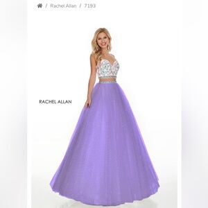 Rachel Allan Two Piece Prom Dress